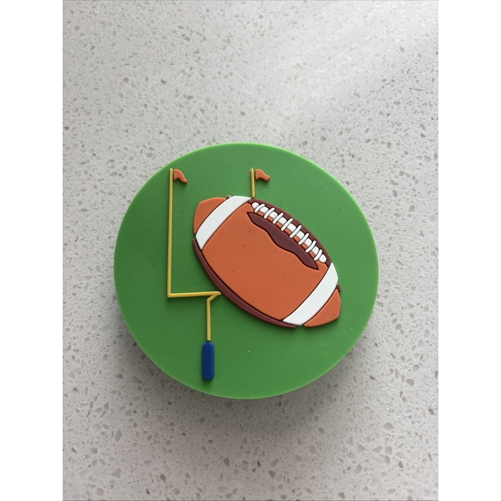 Original Bogg Bag Bogg Bits Bag Charm - green Football design - Rare